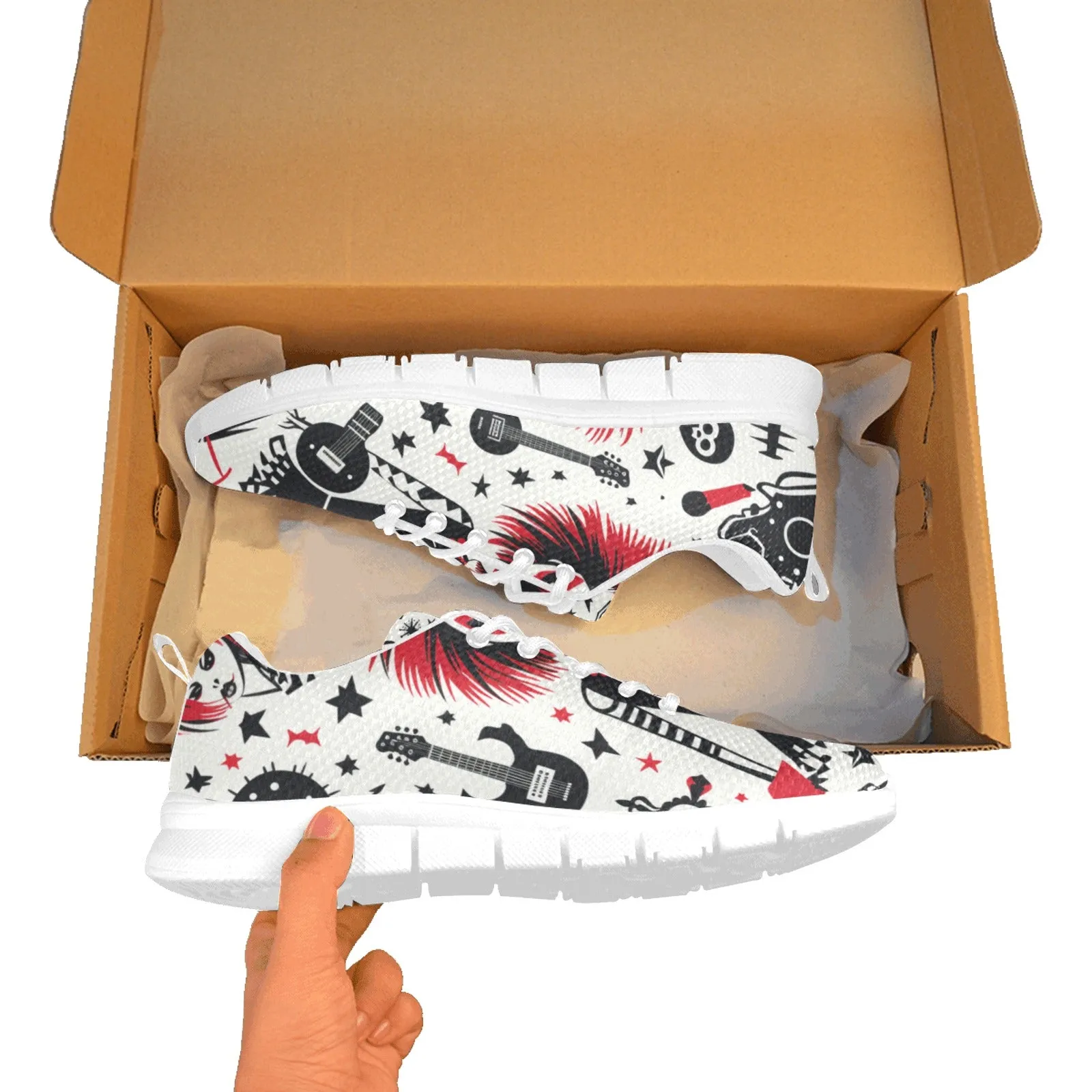 Punk Rock Girl Breathable Sneakers