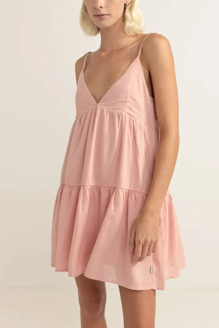 RHTYHM Classic Tiered Mini Dress - Rose