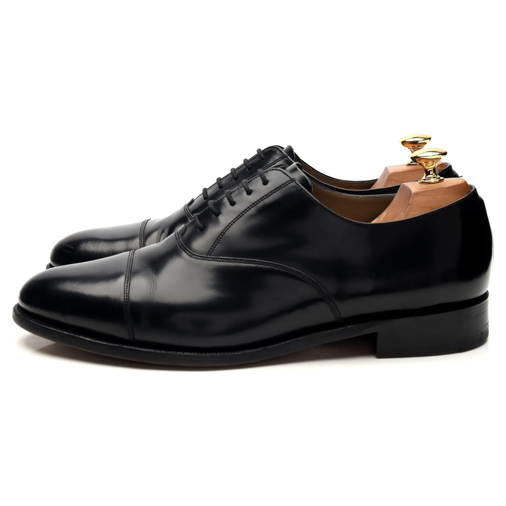 Russell & Bromley Black Leather Oxford UK 9.5 G