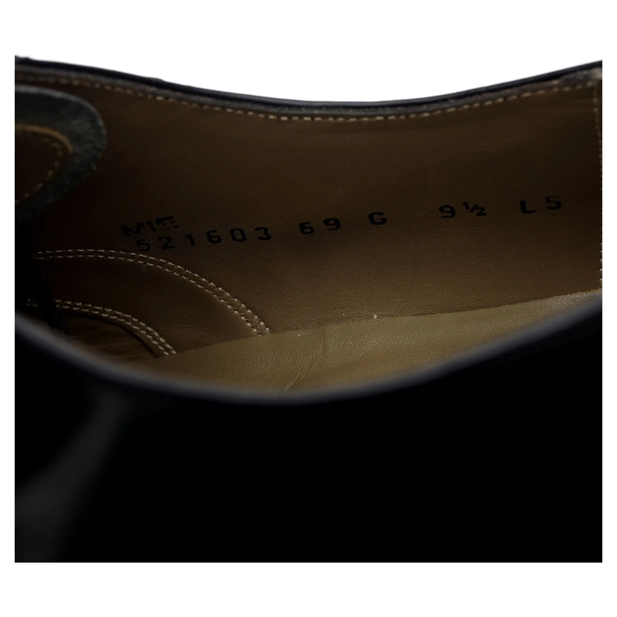 Russell & Bromley Black Leather Oxford UK 9.5 G