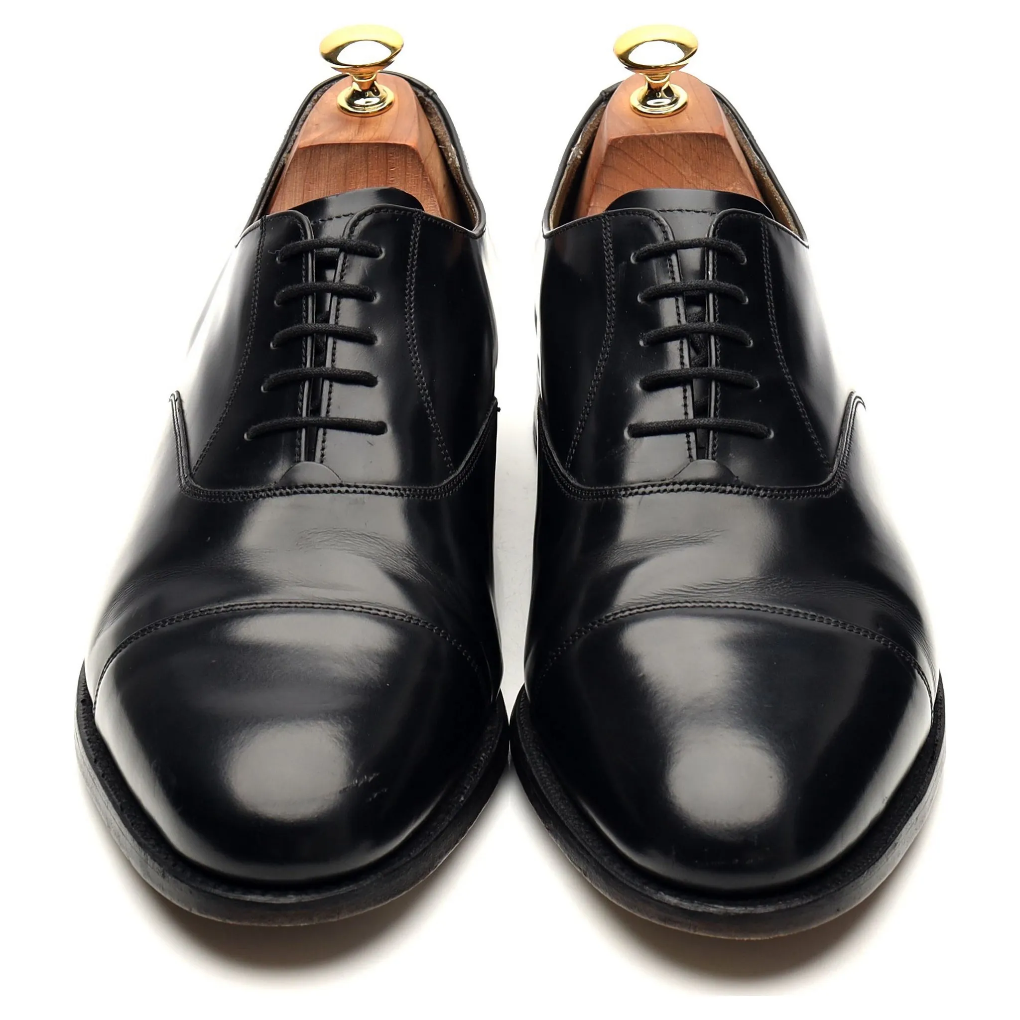 Russell & Bromley Black Leather Oxford UK 9.5 G