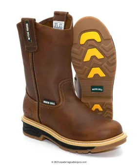 SB2060 MEN SOFT TOE 10" PULL ON OCRE GRASO DOUBLE DENSITY SOLE WORK BOOT