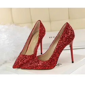 Sexy Sequin High Heel Party Shoes