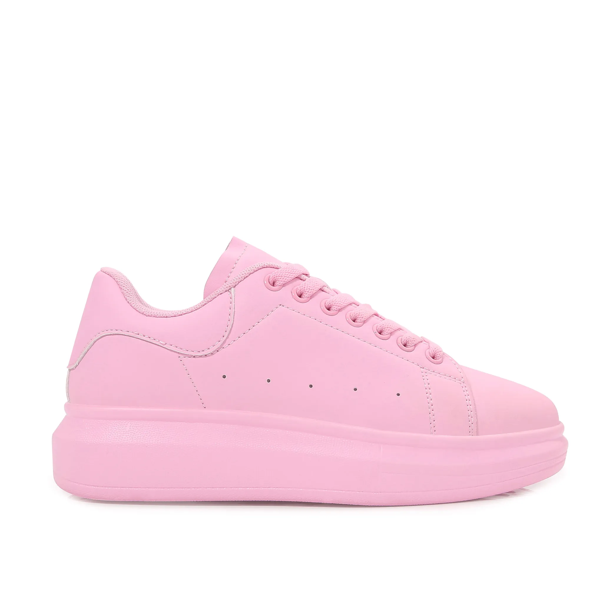 Simplicity Pure Color Platform Sneaker