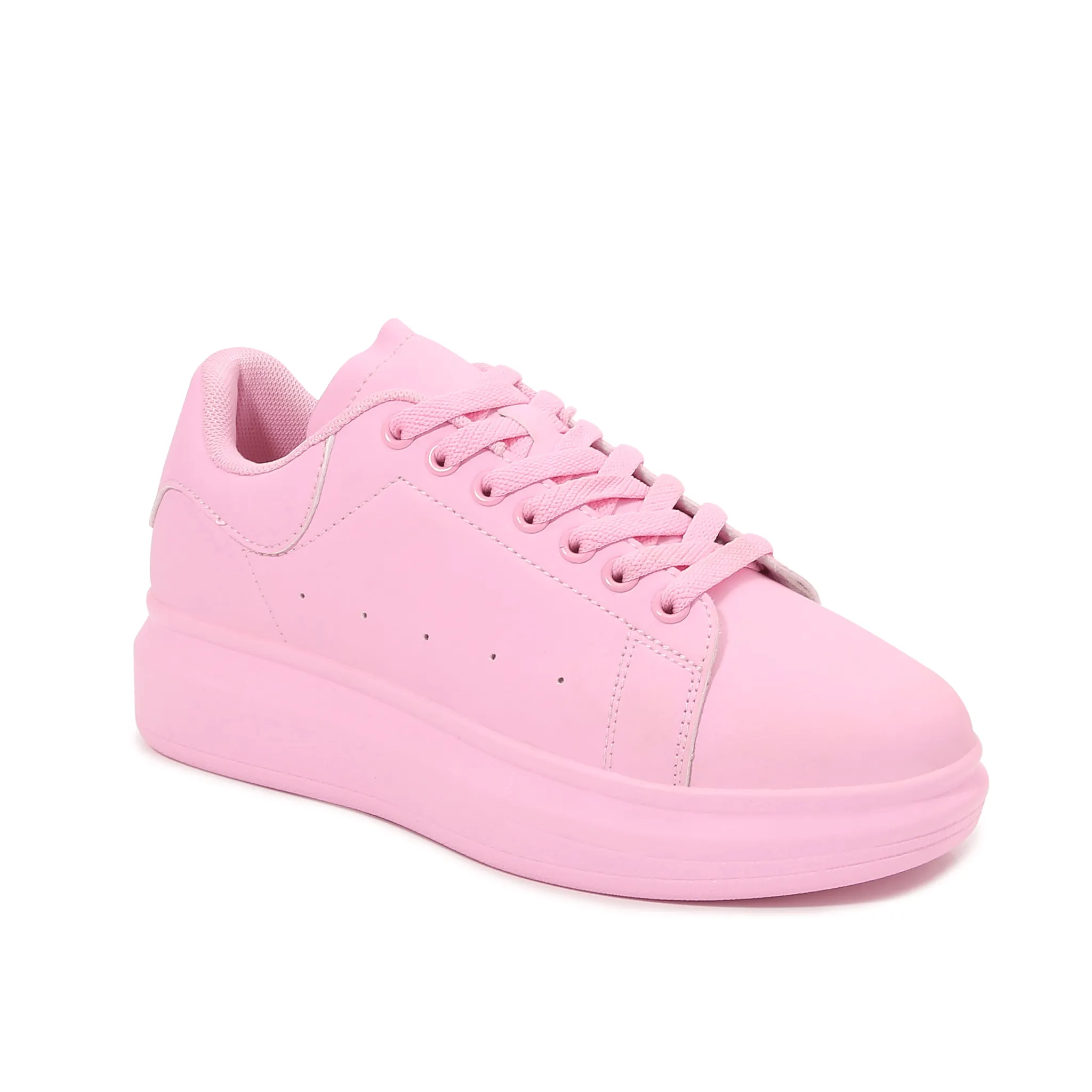 Simplicity Pure Color Platform Sneaker
