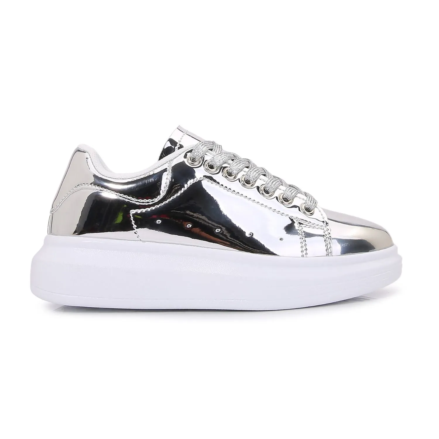 Simplicity Pure Color Platform Sneaker