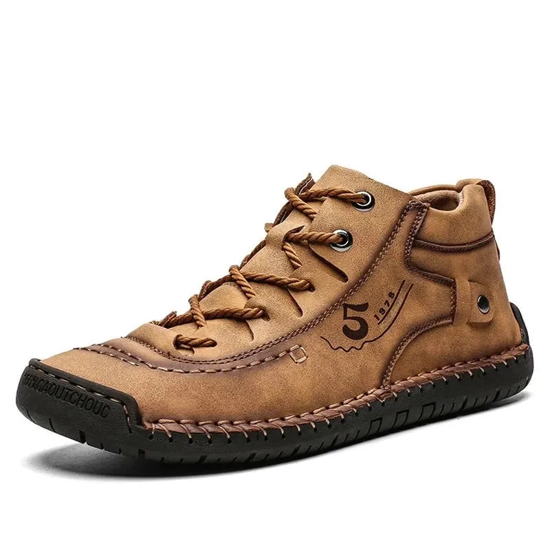 Size 39~48 Winter Snow Boots Ankle Waterproof With Fur Plush Warm Male Casual Boots Work Fashion Boots Comfort Men Shoes
