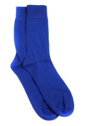 Solid Royal Blue Mens Socks