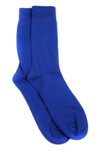 Solid Royal Blue Mens Socks
