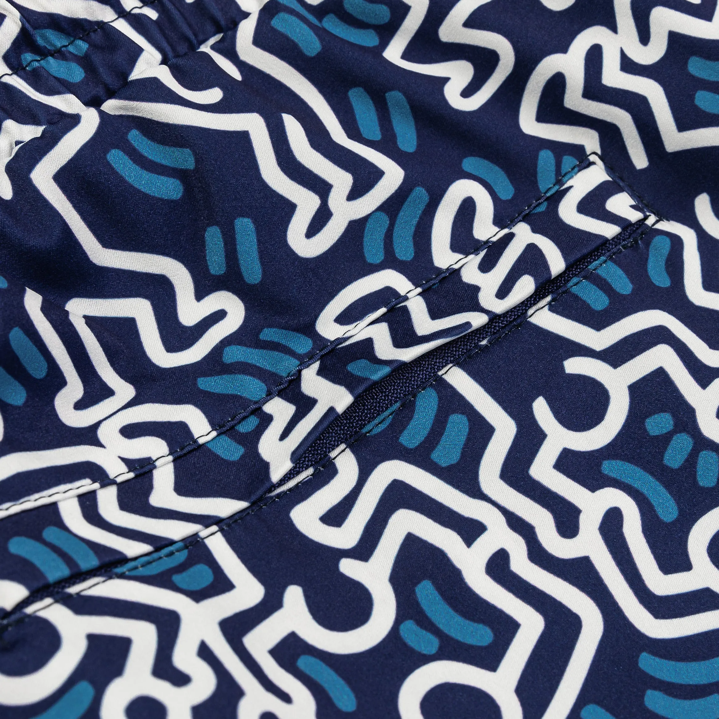 SP x Keith Haring Busy Hybrid Mens Shorts (Blue/White)