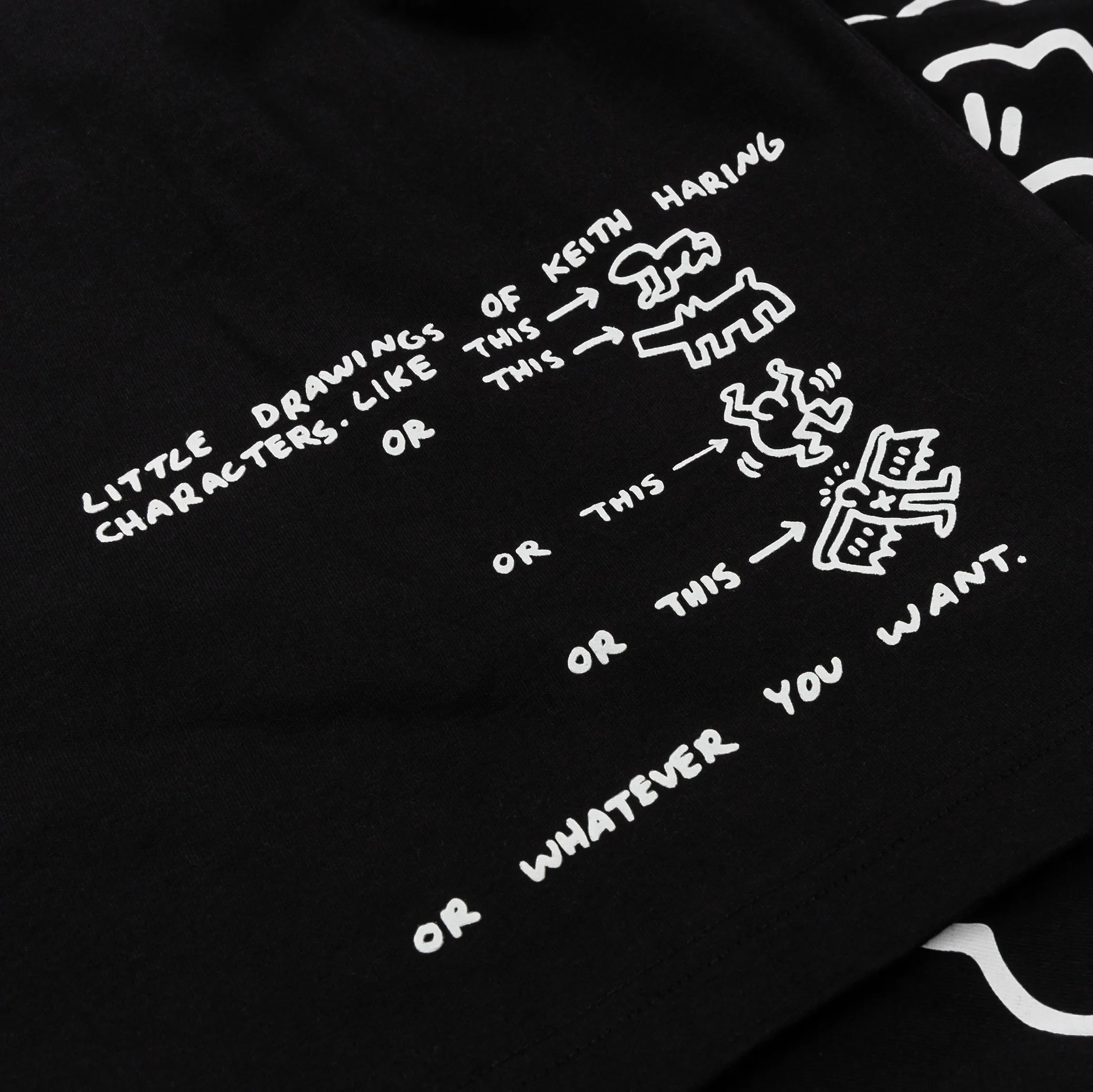SP x Keith Haring Drawings Mens Short Sleeve Shirt (Black/White)