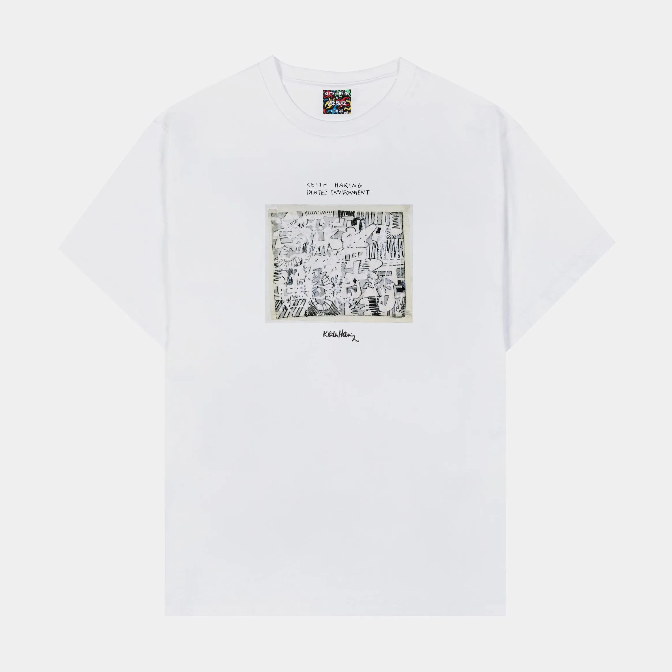 SP x Keith Haring Environment Mens Short Sleeve Shirt (White/Black)