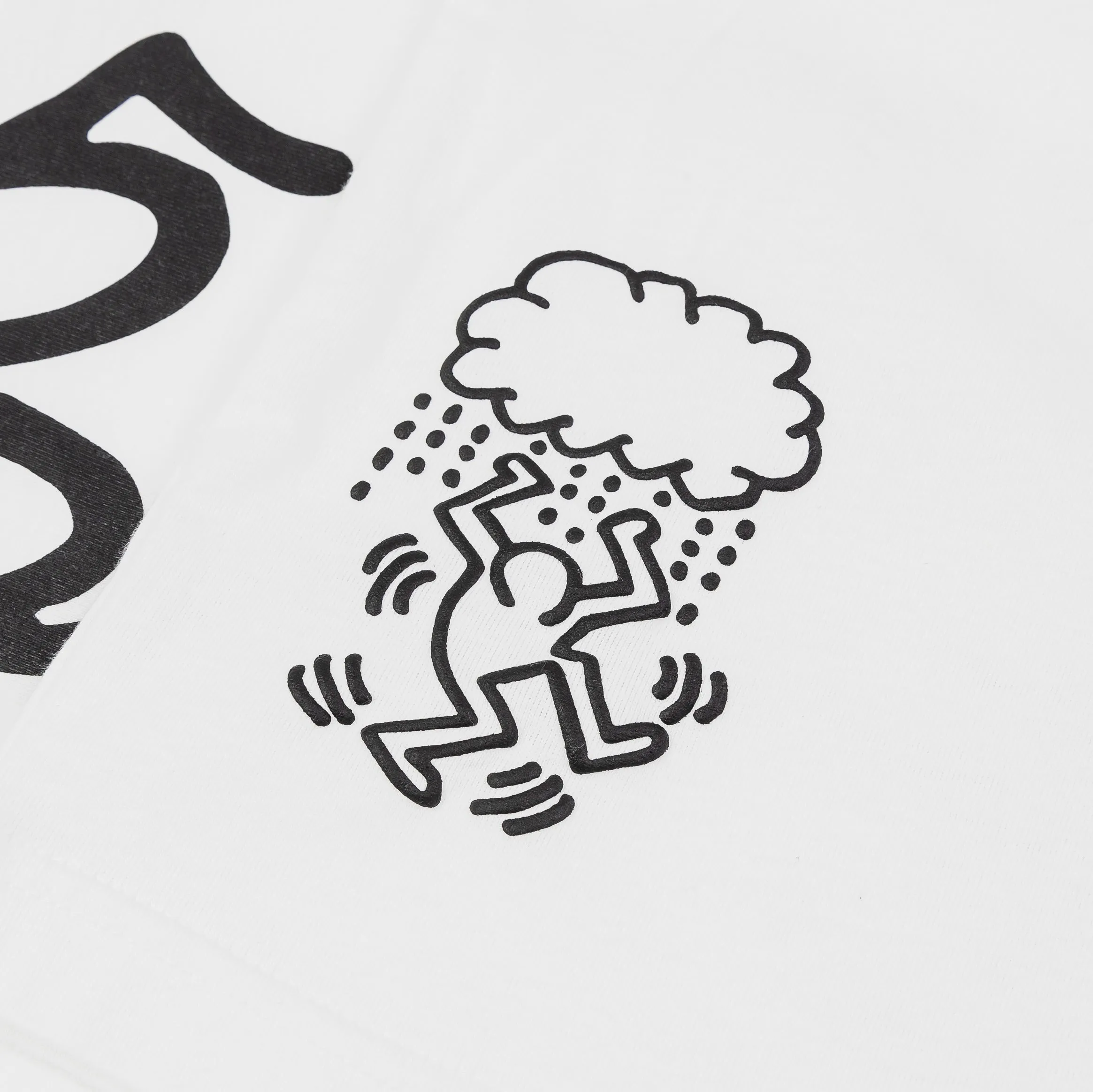 SP x Keith Haring Fingers Crossed Mens Short Sleeve Shirt (White)