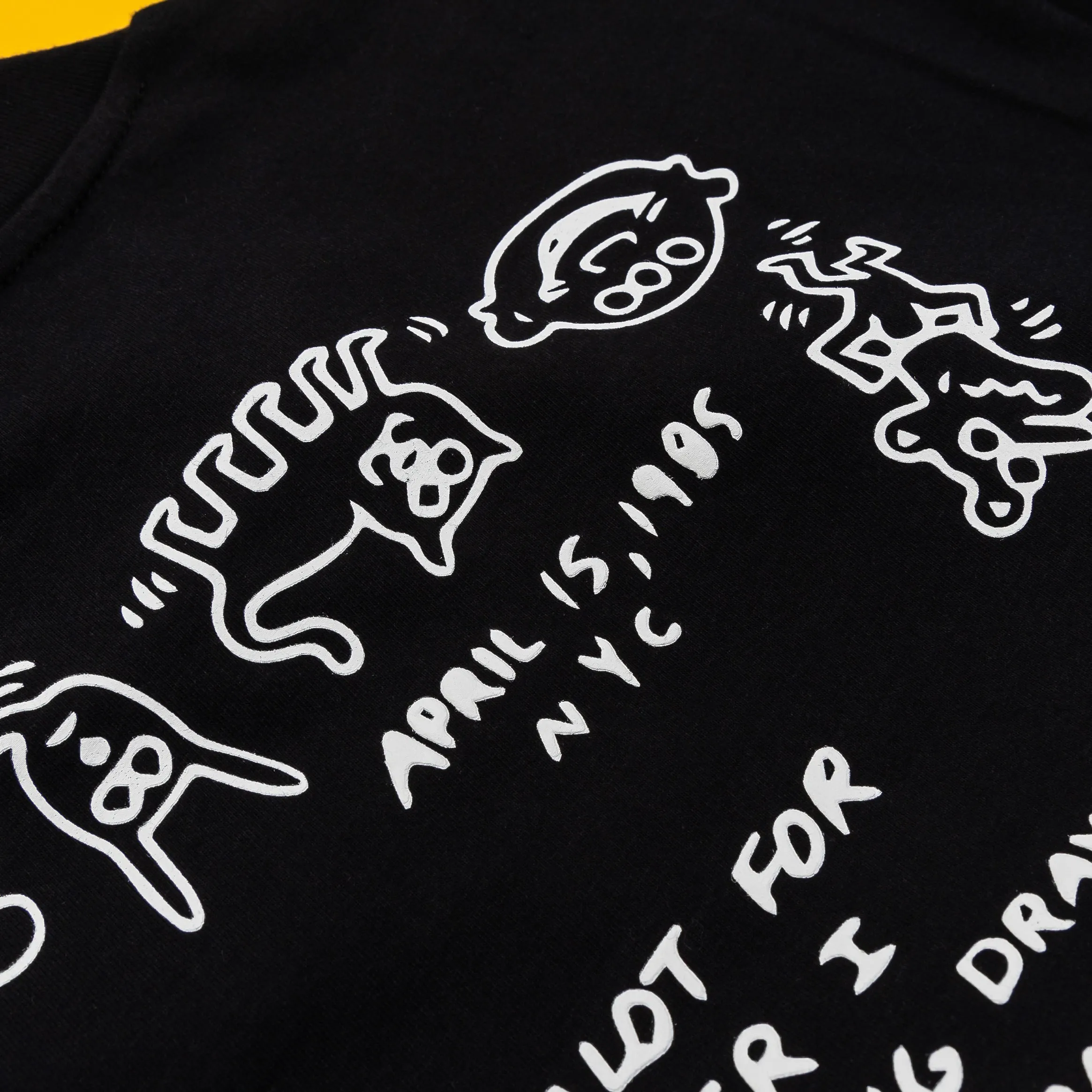 SP x Keith Haring Letter Mens Short Sleeve Shirt (Black/White)