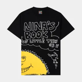 SP x Keith Haring Letter Mens Short Sleeve Shirt (Black/White)