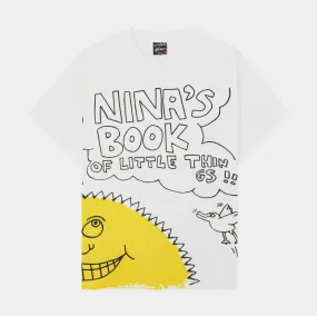 SP x Keith Haring Letter Mens Short Sleeve Shirt (White/Yellow)