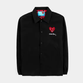 SP x Keith Haring Pyramid Coach Mens Jacket (Black/Red)