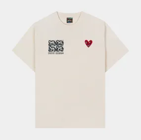 SP x Keith Haring Show Mens Short Sleeve Shirt (Beige/Red)