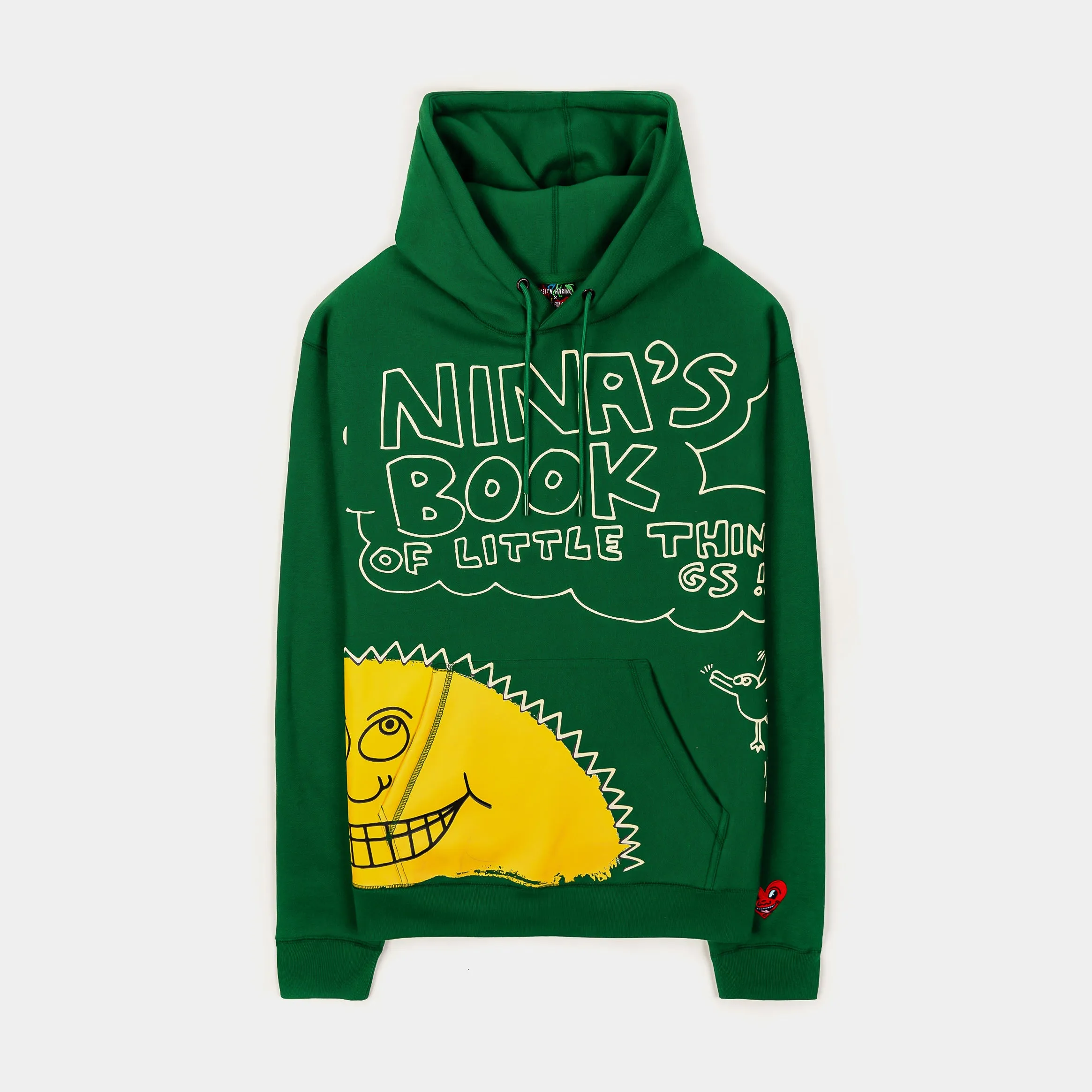 SP x Keith Haring The Book Mens Hoodie (Green/Yellow)