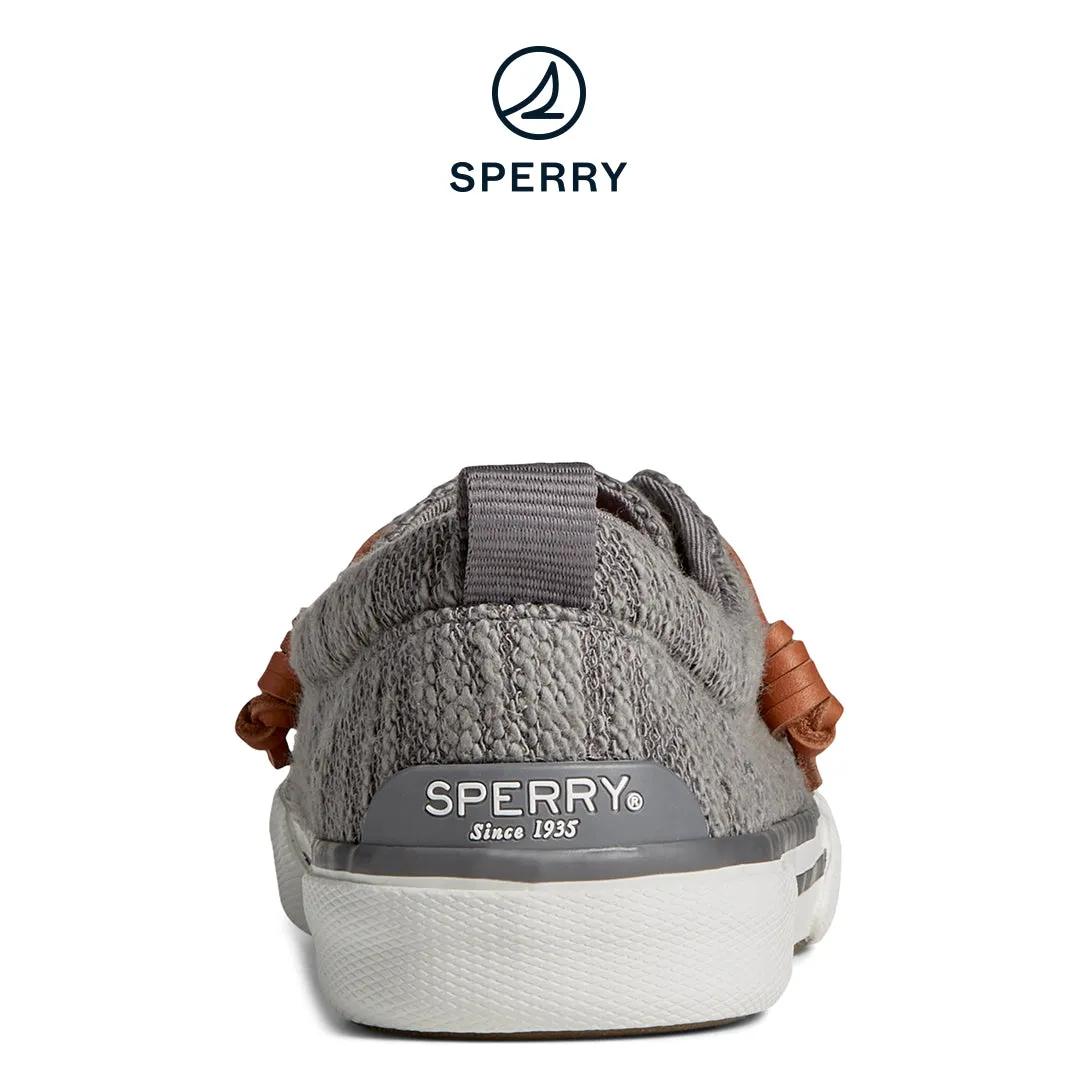 Sperry Women's SeaCycled™  Pier Wave Slub Jacquard Sneaker Grey  (STS88803)