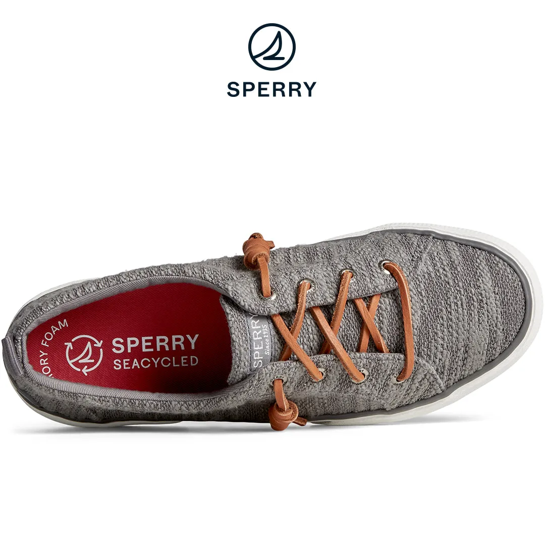 Sperry Women's SeaCycled™  Pier Wave Slub Jacquard Sneaker Grey  (STS88803)