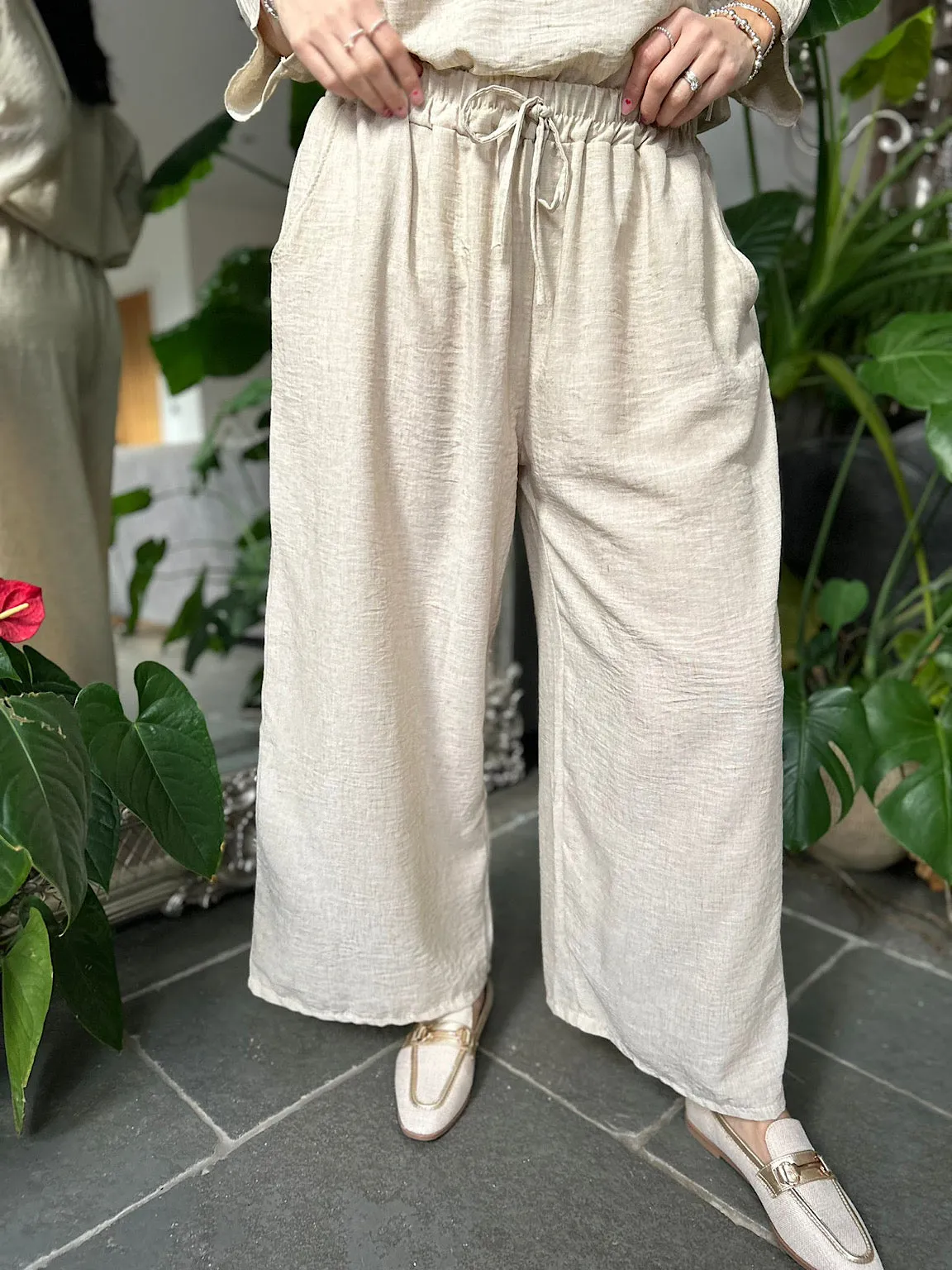 Stone Lightweight Trousers Kirsty