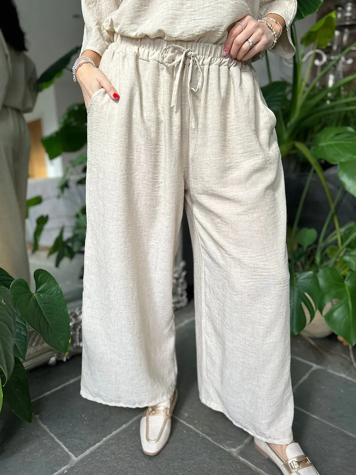 Stone Lightweight Trousers Kirsty