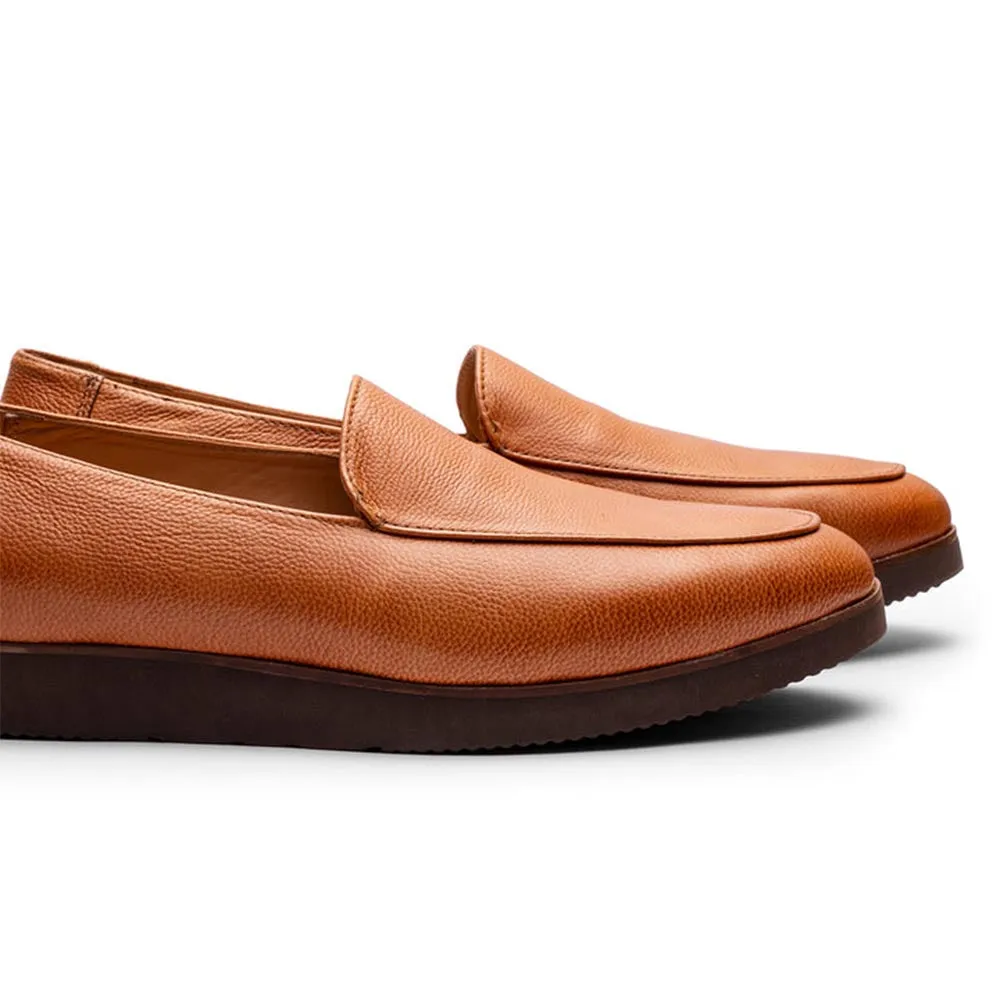 Tan Milled Belgain Lightweight Loafer