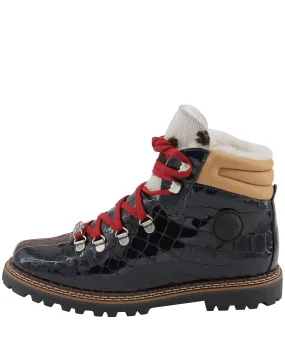 Town 2 Bootie | Navy Embossed