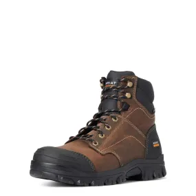 Treadfast 6 inch Steel-Toe Work Boot Distressed Brown