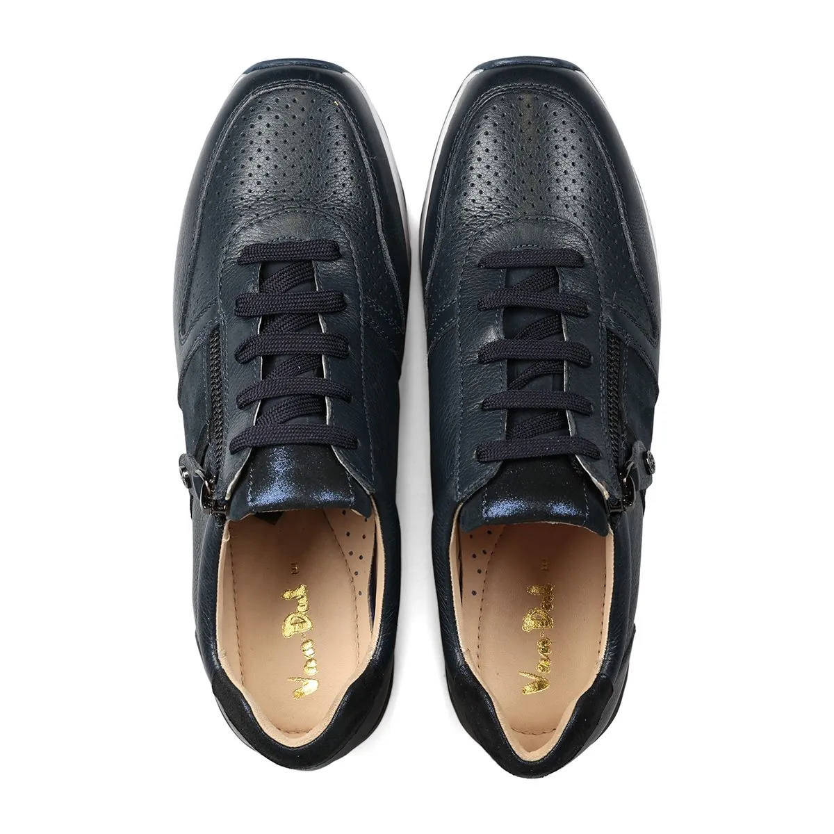 Van Dal Tess 3516 Ladies 4001 Navy Leather Trainer