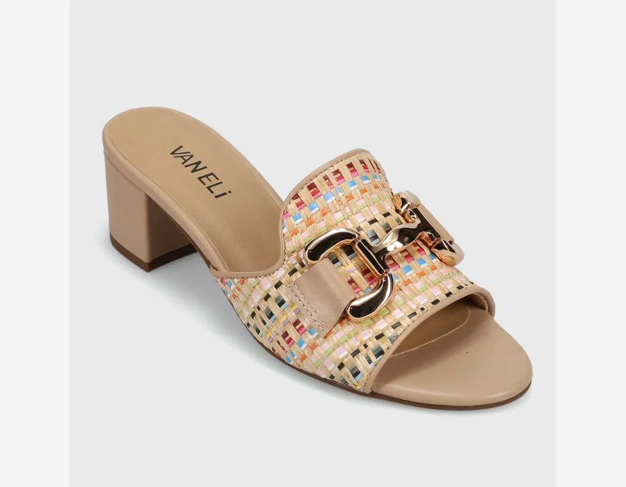 VANELI OKSANA SANDAL IN NATURAL MULTI HOLDO