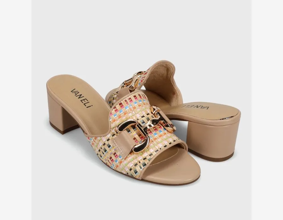 VANELI OKSANA SANDAL IN NATURAL MULTI HOLDO