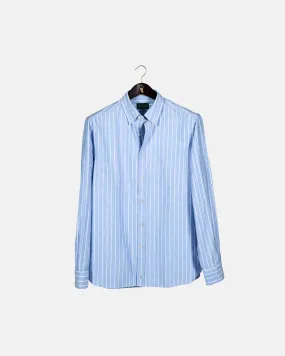 Wide Stripe Blue Oxford Shirt