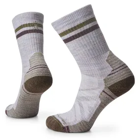 Women's Smartwool HIke Light Cushion Tube Stripe Crew Socks Color: Purple Eclipse