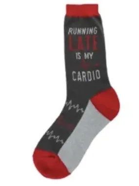 Women's Sock - Late is my Cardio - 7046